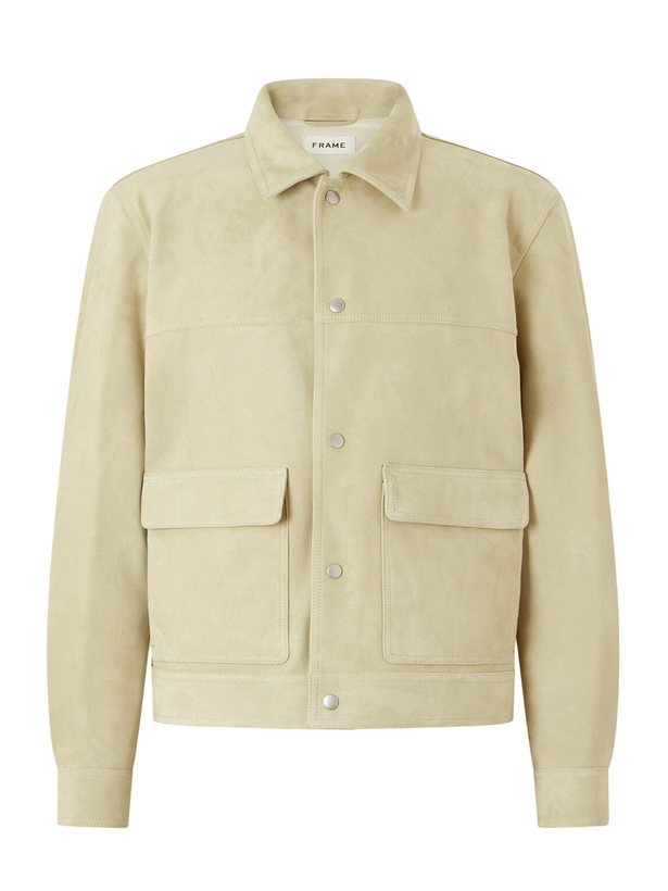 Photo: FRAME - Suede Trucker Jacket - Neutrals