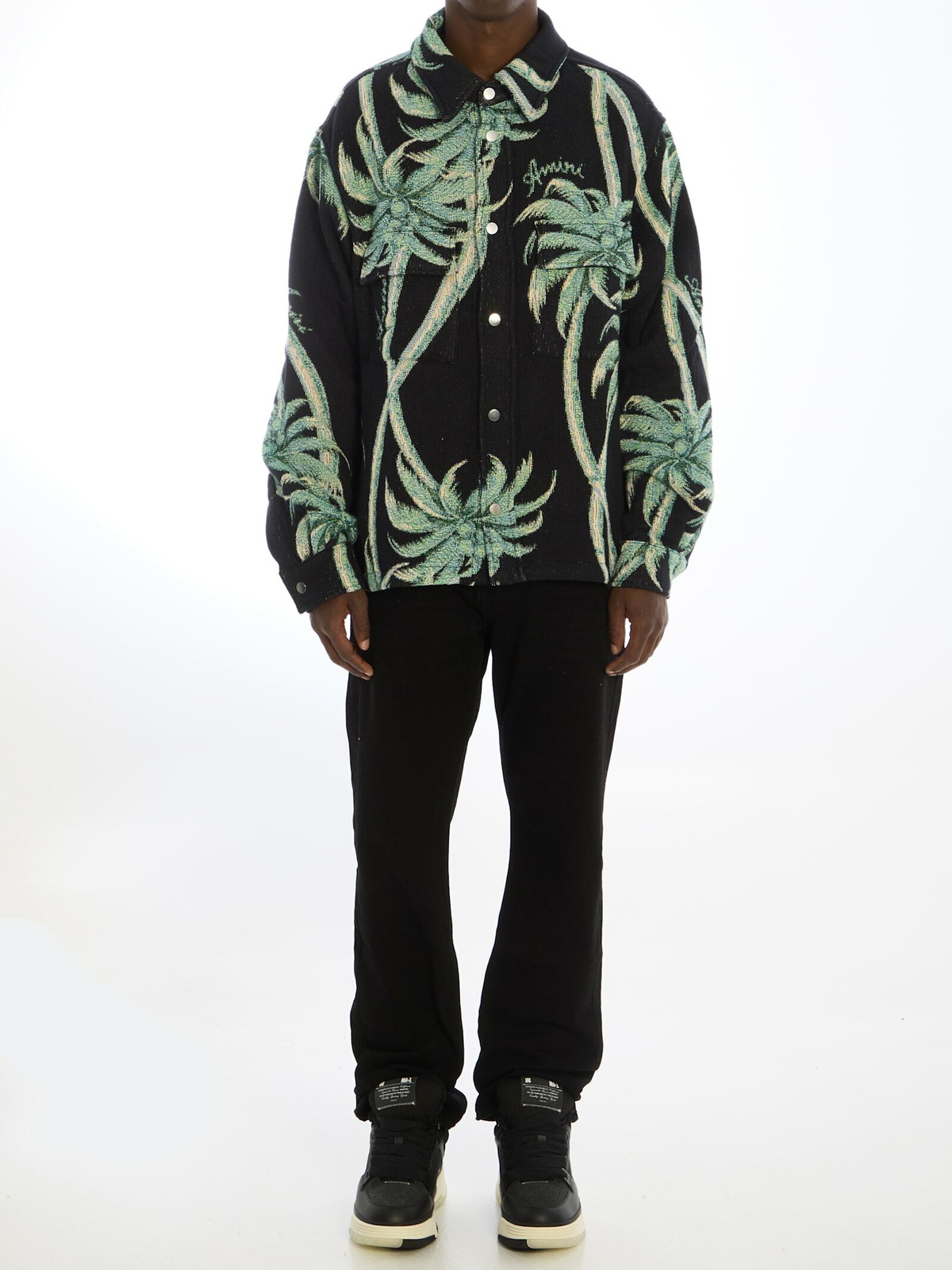 【新品未使用】AMIRI Twisted Palms Tapestry シャツ AMIRI Twisted Palms Tapestry Overshirt Amiri