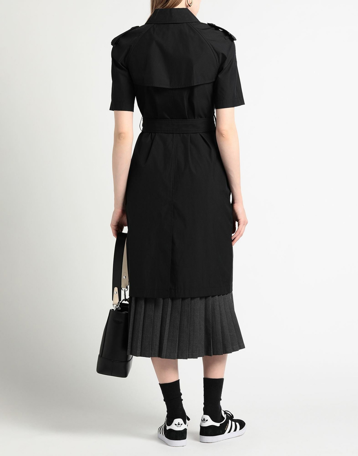 Burberry Womens Overcoat & Trench Coat in Black
