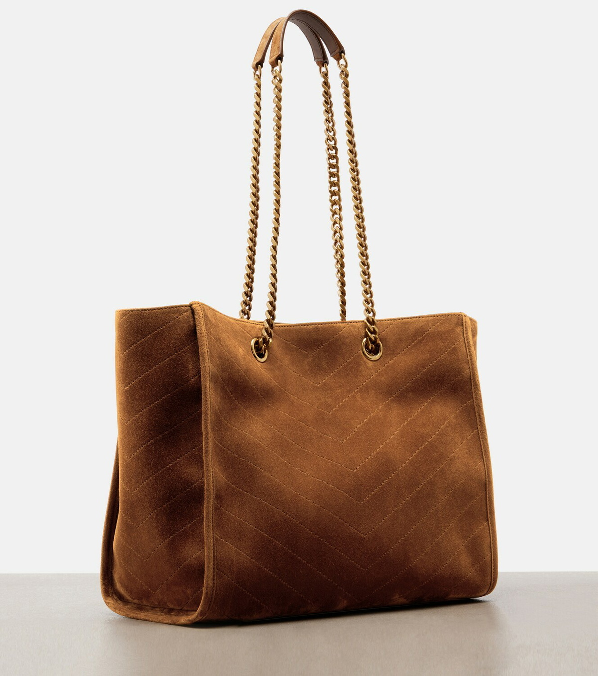 Saint Laurent Niki East/West suede tote bag