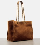Saint Laurent Niki East/West suede tote bag