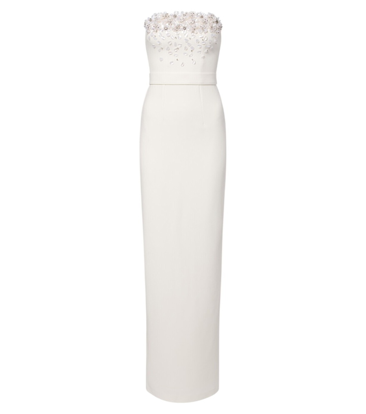 Photo: Safiyaa Bridal Azrael floral-appliqué gown