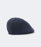 Borsalino Parigi herringbone virgin wool flat cap