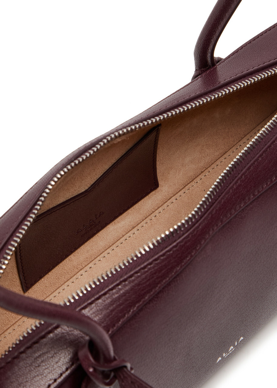 Alaïa Le Teckel Medium Grained Leather Shoulder bag - Burgundy - One Size