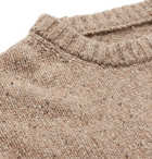 Maison Margiela - Oversized Donegal Wool-Blend Sweater - Brown