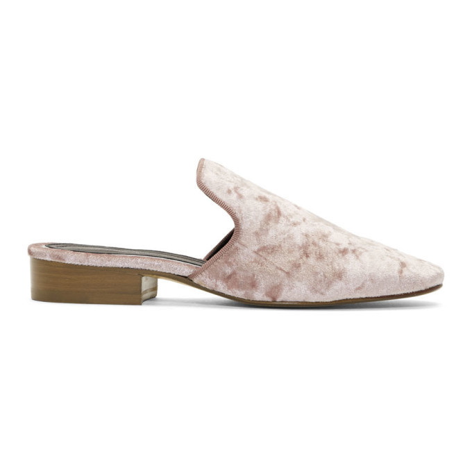 Photo: Rag and Bone Pink Velvet Luis Slippers