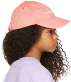 Palm Angels Kids Pink Embroidered Cap