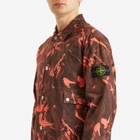 Stone Island Men's Scan Camo Ripstop-OVD Shirt Jacket in Black