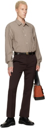 Marni Beige Micro-Check Shirt