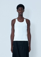Jean Paul Gaultier Ribbed Tank Top with Metallic Hardware