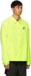 We11done Yellow Logo Basic Windbreaker Jacket