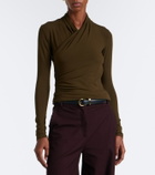 Vince Fixed jersey wrap top