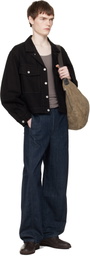 LEMAIRE Black Trucker Denim Jacket