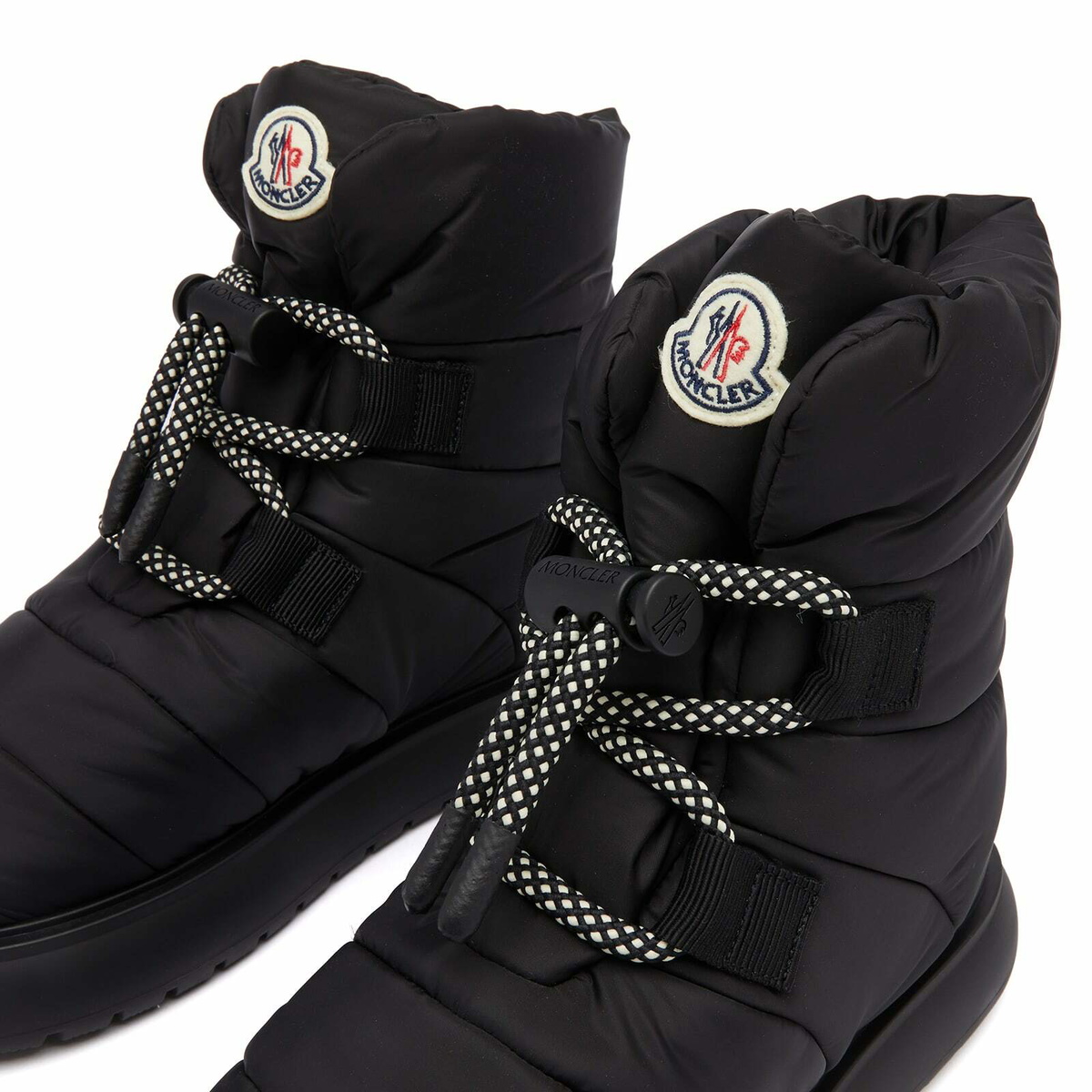 日本初の Moncler Women's Moncler Black in Boots Snow Pull Gaia 靴