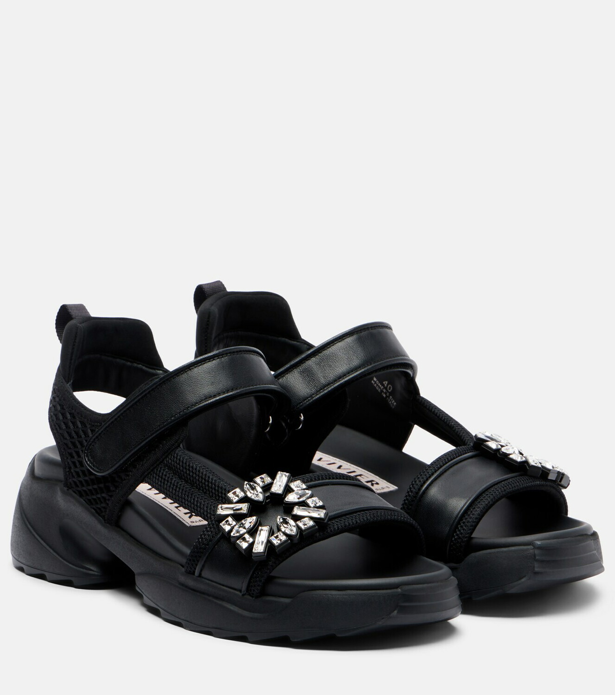 Roger Vivier Viv' Run embellished sandals