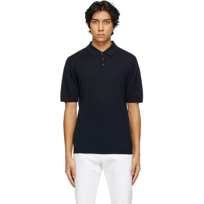 Norse Projects Navy Merino Johan Polo Norse Projects
