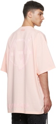 VETEMENTS Pink 'Double Anarchy' T-Shirt