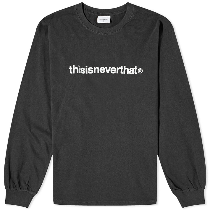 Photo: thisisneverthat Men's T-Logo Long Sleeve T-Shirt in Black