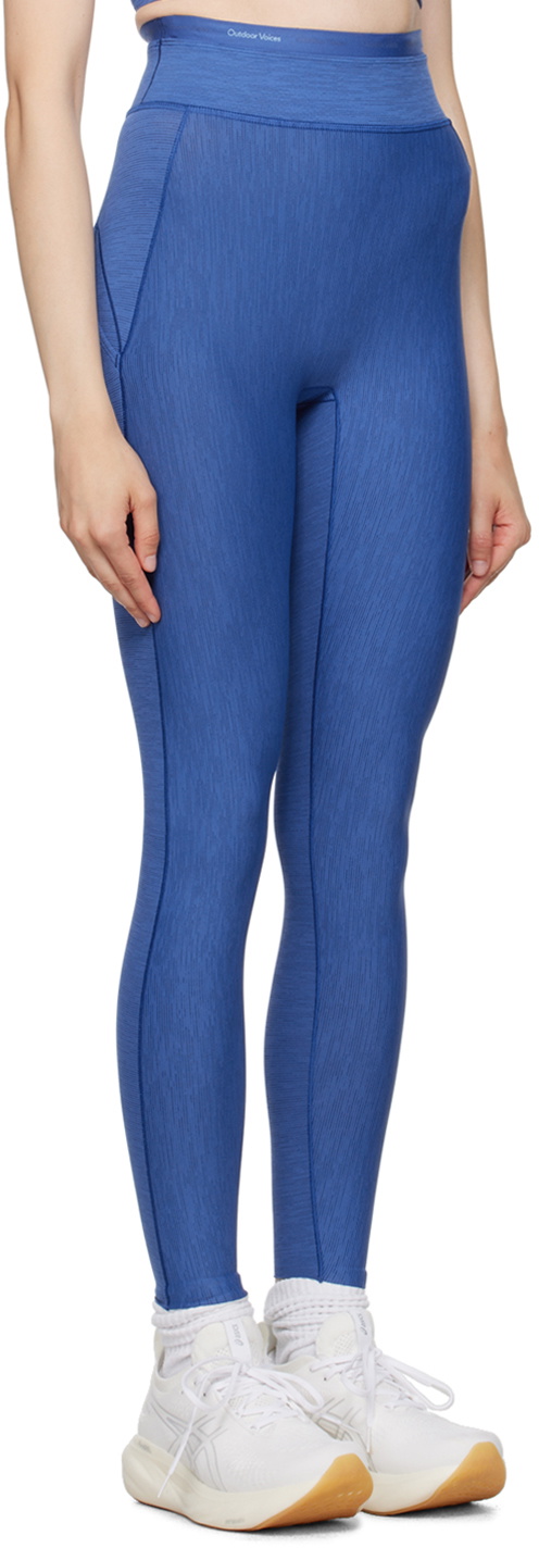 Outdoor Voices Blue Thrive 7/8 Leggings