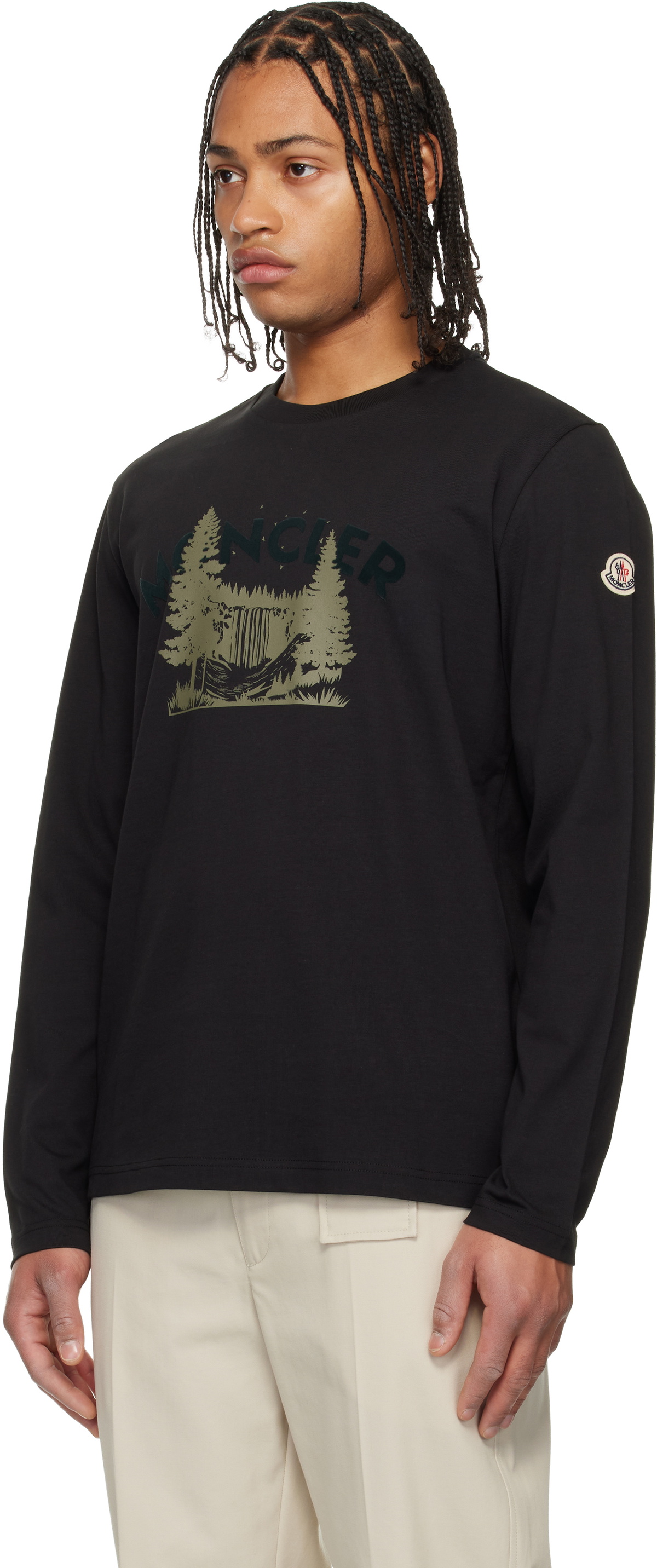 Moncler Black Long Sleeve T-shirt