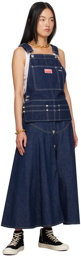 Kenzo Blue Kenzo Paris Dungaree Denim Tank Top