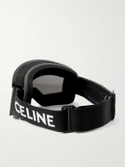 CELINE - Logo-Jacquard Webbing-Trimmed Acetate Ski Goggles