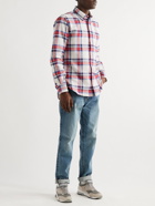 GITMAN VINTAGE - Button-Down Collar Checked Cotton-Flannel Shirt - Multi