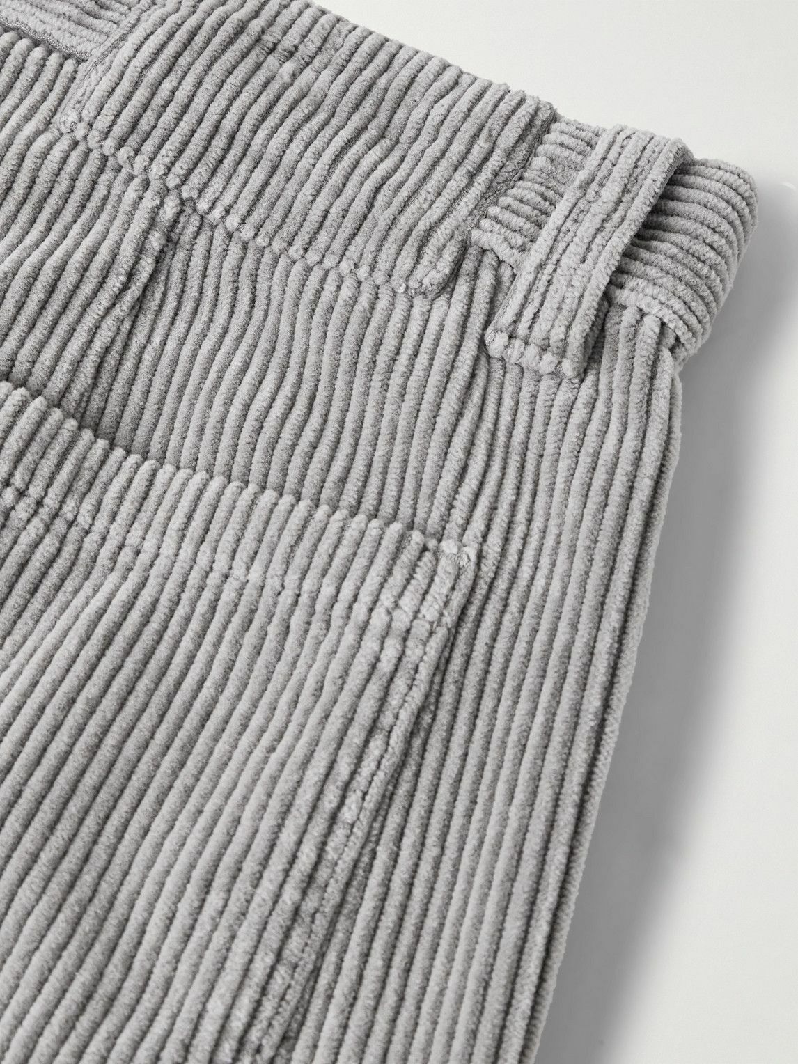 mfpen - Straight-Leg Cotton-Corduroy Trousers - Gray