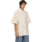 Jacquemus Beige Flowers La Chemise Moisson Short Sleeve Shirt