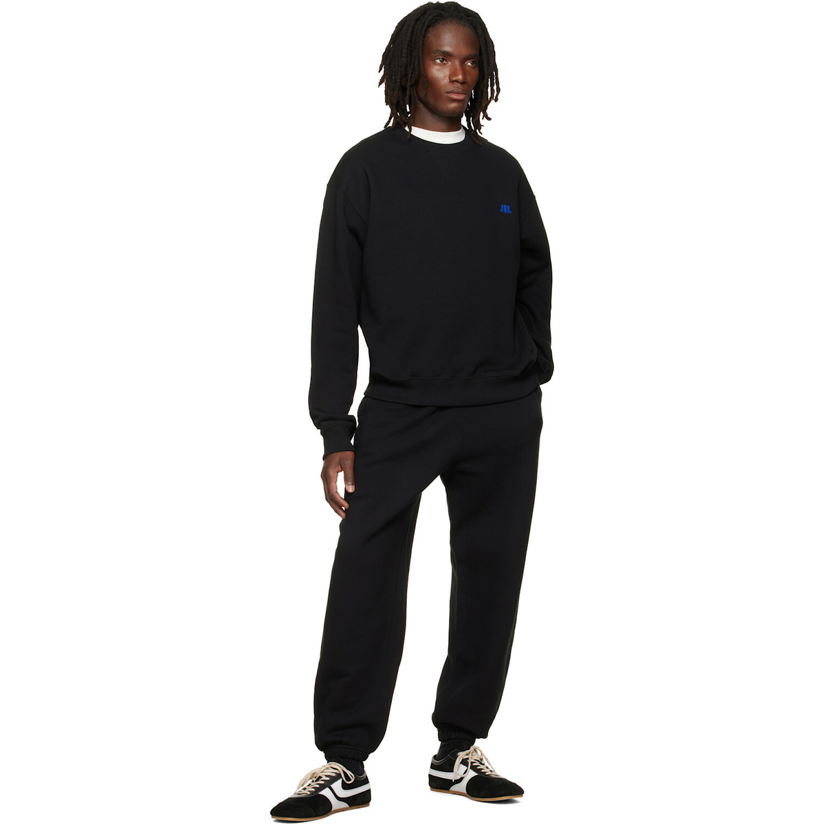 Jil Sander Black Cotton Crew-Neck Sweatshirt