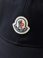 MONCLER - Logo-Appliquéd Cotton-Twill Baseball Cap - Blue