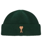 AMI Paris Men's Ami Merino Wool Beanie in Vert Sapin 