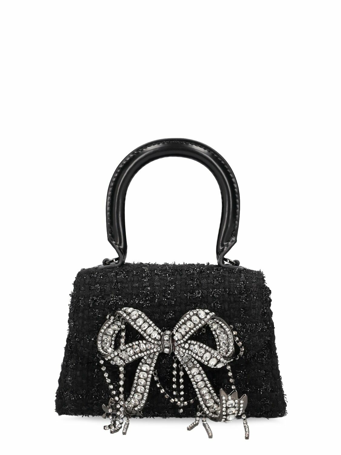 SELF-PORTRAIT - Micro Bouclé Bow Bag Self-Portrait