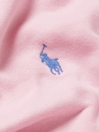Polo Ralph Lauren - Logo-Embroidered Cotton-Blend Jersey Hoodie - Pink