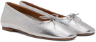 Aeyde Silver Delfina Ballerina Flats