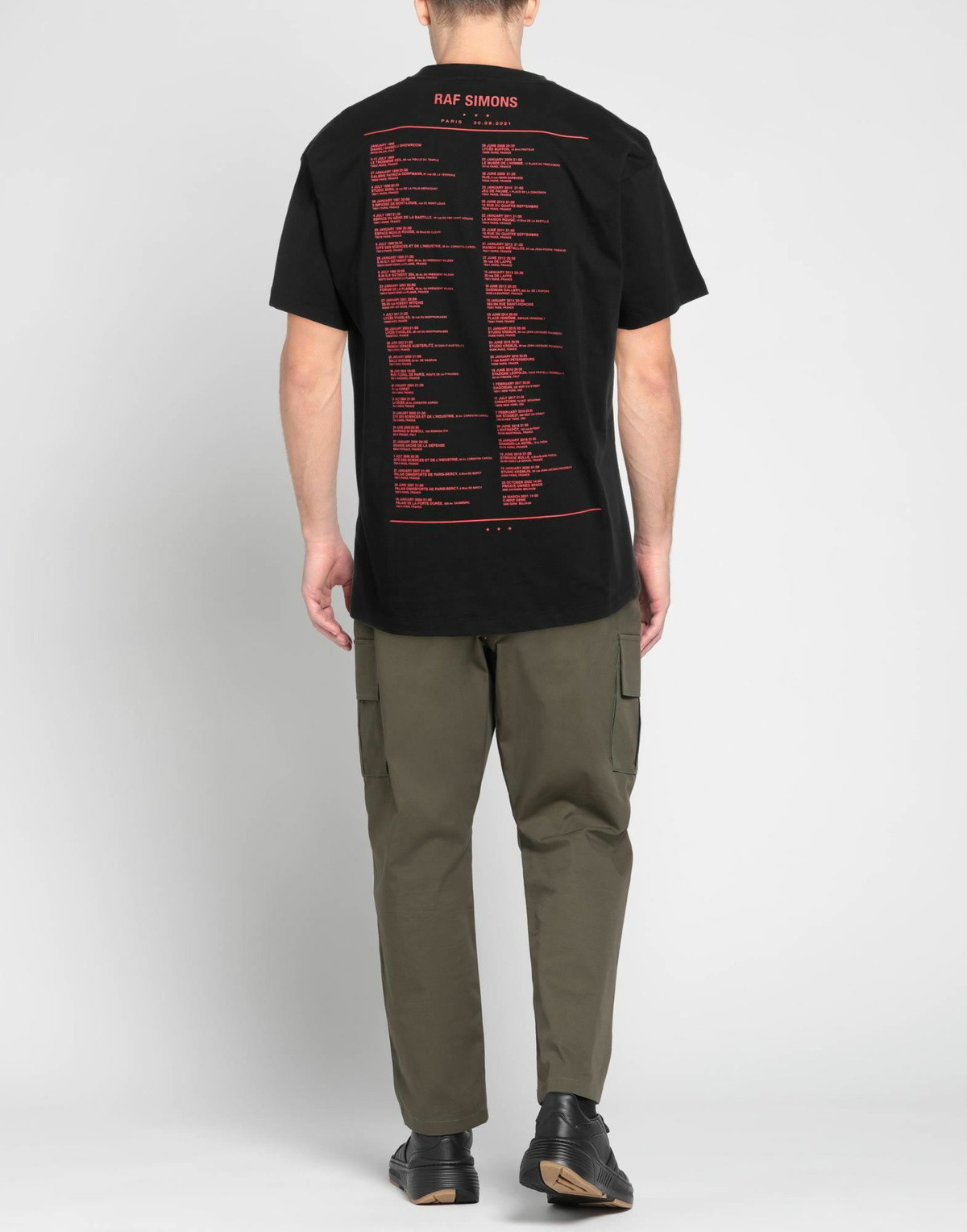 Raf Simons Mens T-shirt in Black