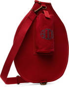 Bode Blue & Red Needlepoint Racquet Sleeve Bag