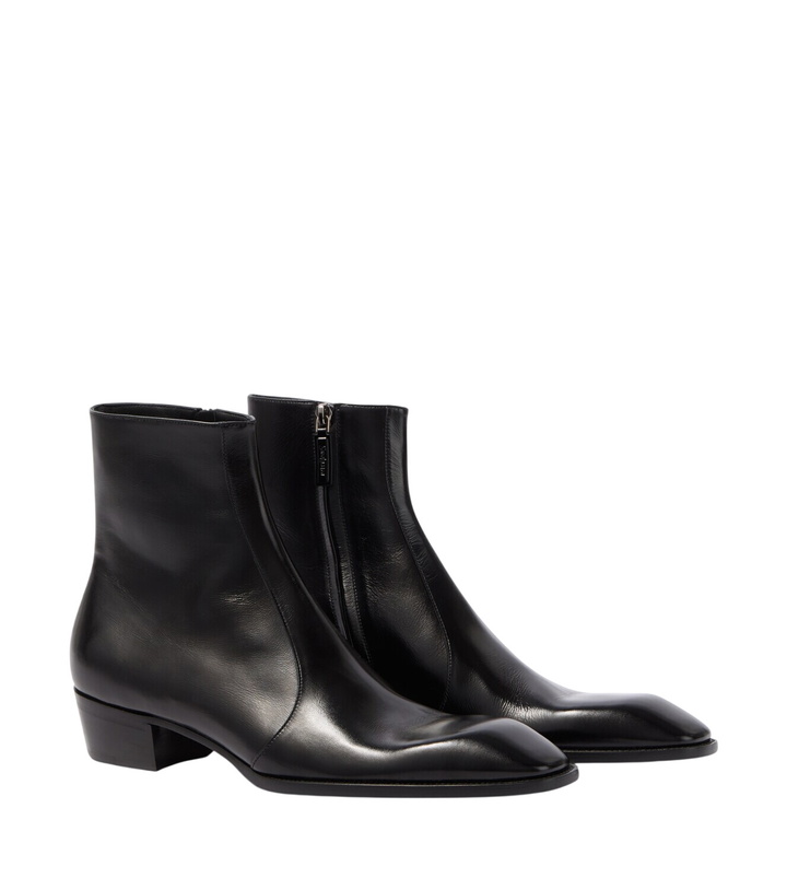 Photo: Saint Laurent Aurelien leather ankle boots