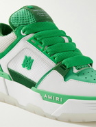 AMIRI - MA-1 Mesh, Leather and Suede Sneakers - White