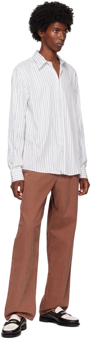 Soulland White & Navy Rado Shirt