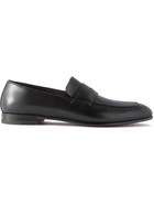 Zegna - L'Asola Leather Penny Loafers - Black