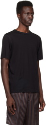 Dries Van Noten Black Overlock Stitch T-Shirt