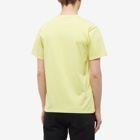 Maison Kitsuné Men's Tonal Fox Head Patch Regular T-Shirt in Lemon