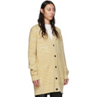 Jil Sander Yellow Jil Sanderand Check Motif Cardigan