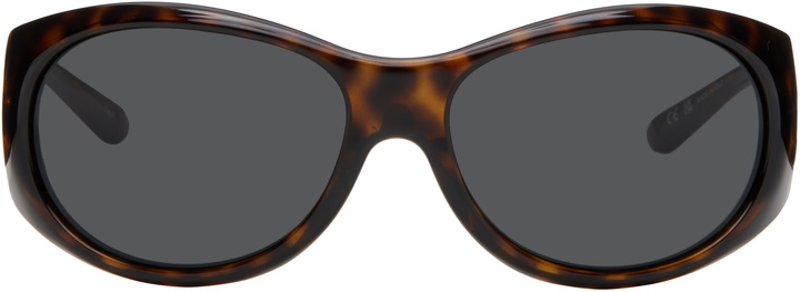 Photo: Courrèges Brown Hybrid 01 Sunglasses