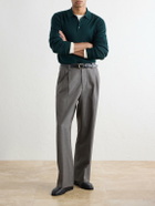 Altea - Wool, Silk and Cashmere-Blend Polo Sweater - Green