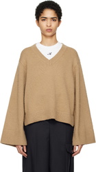 Axel Arigato Brown Rain V-Neck Sweater