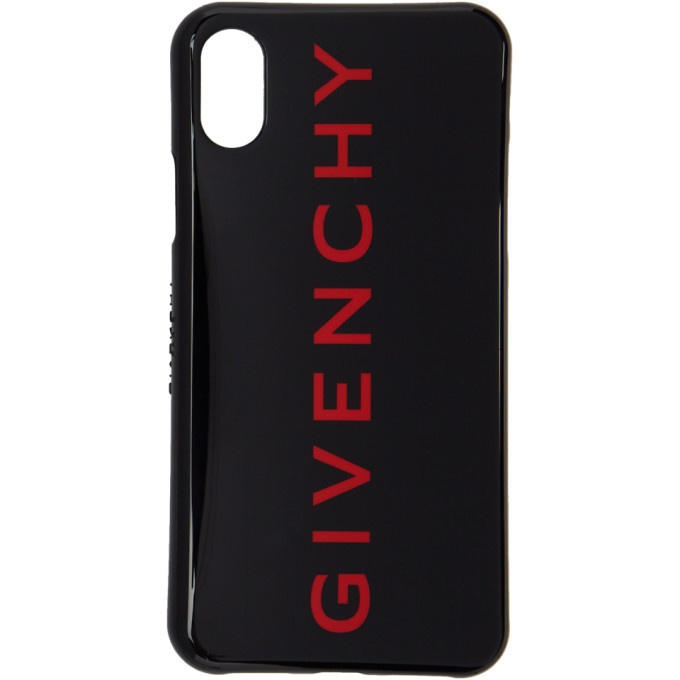 Photo: Givenchy Black and Red Logo iPhone X/XS Case