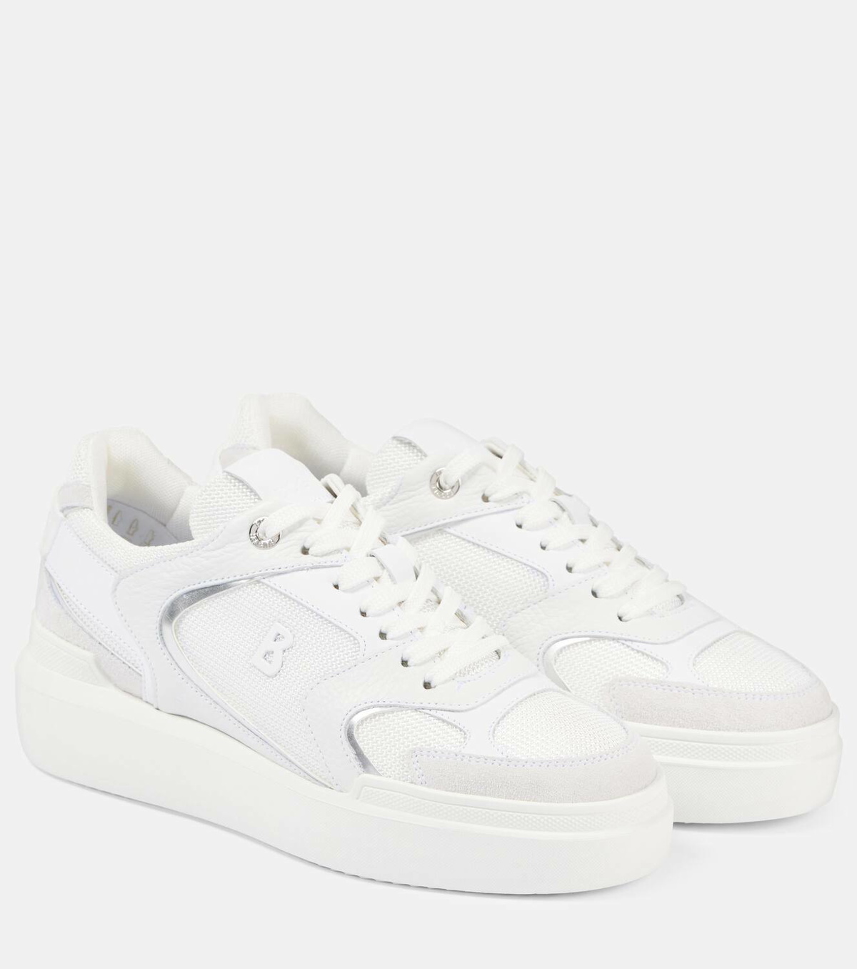 Bogner Hollywood 29A leather-trimmed mesh sneakers