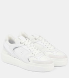 Bogner Hollywood 29A leather-trimmed mesh sneakers